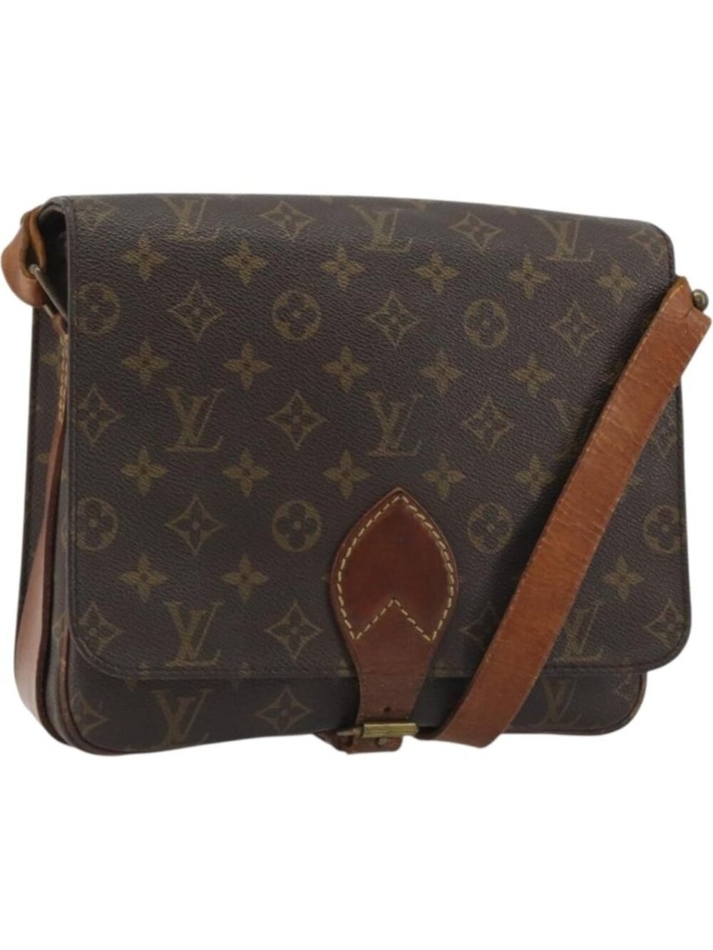 LOUIS VUITTON Monogram Cartouchiere GM Shoulder Bag M51252